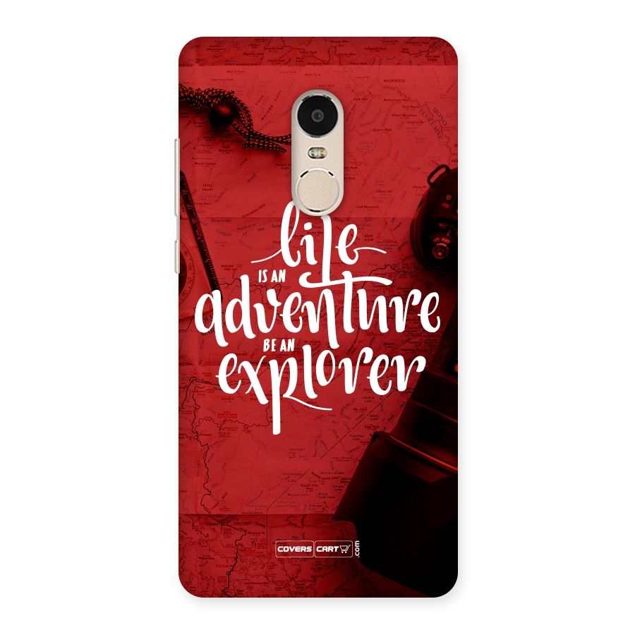 Life Adventure Explorer Back Case for Xiaomi Redmi Note 4