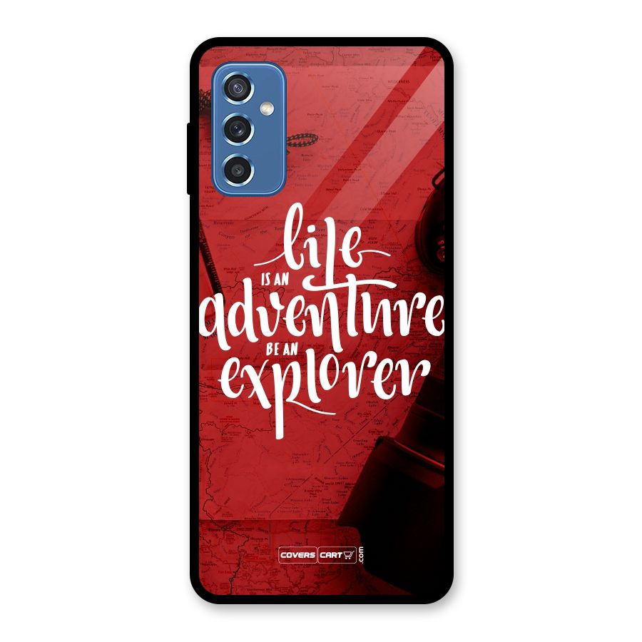 Life Adventure Explorer Glass Back Case for Galaxy M52 5G