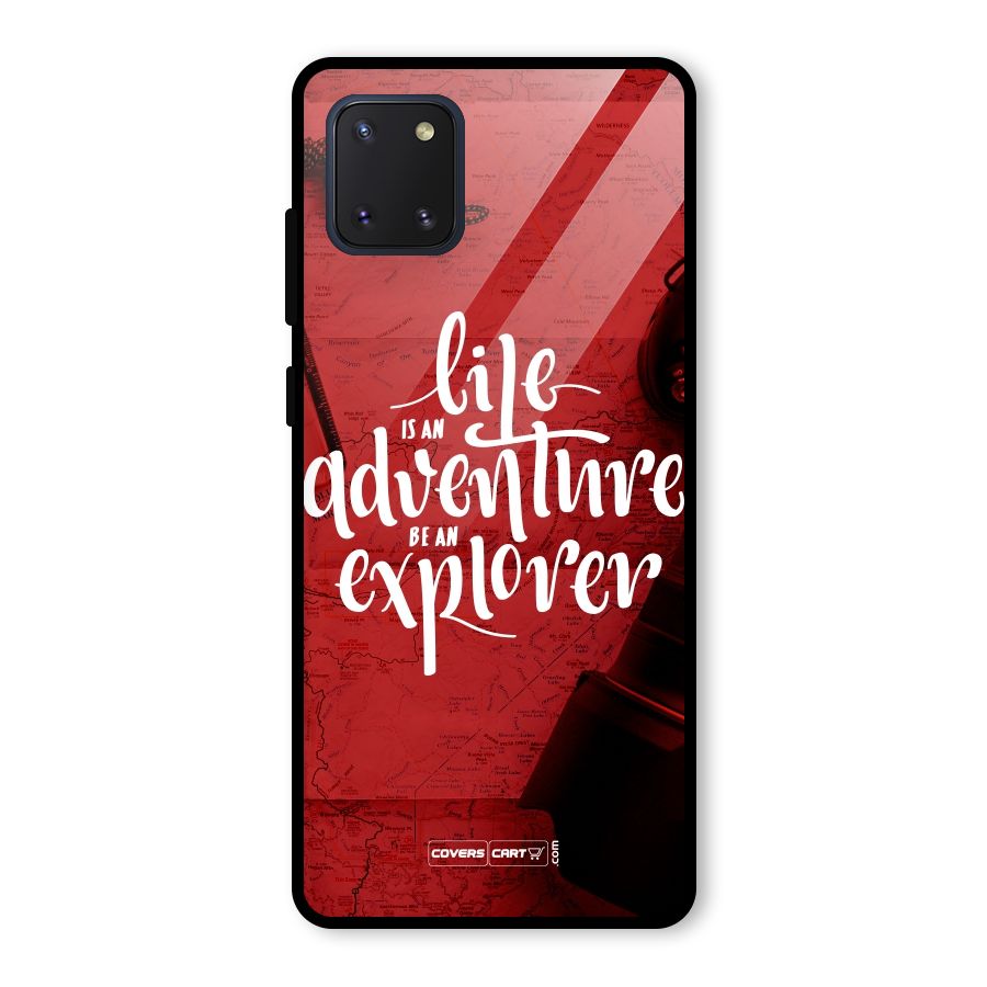 Life Adventure Explorer Glass Back Case for Galaxy Note 10 Lite