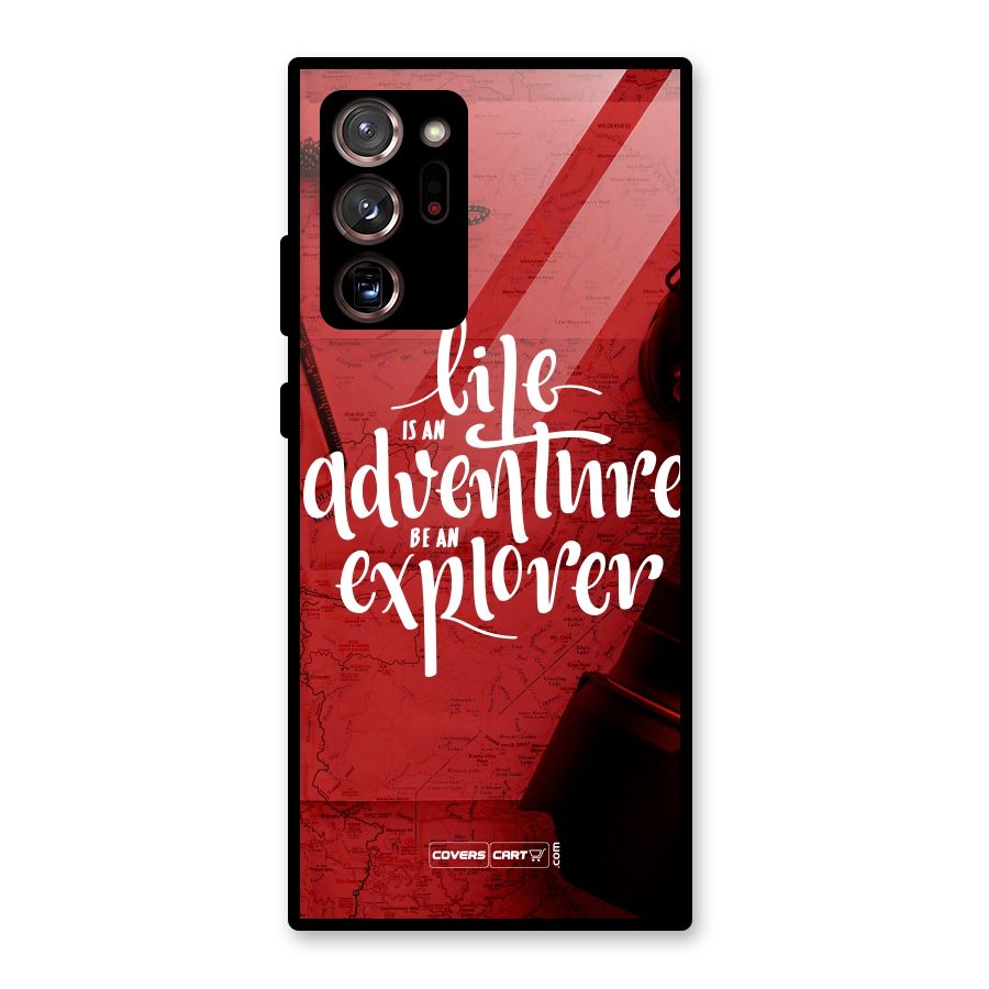 Life Adventure Explorer Glass Back Case for Galaxy Note 20 Ultra