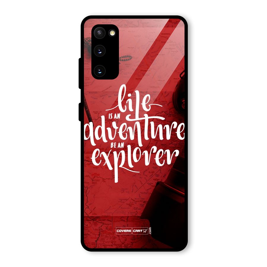 Life Adventure Explorer Glass Back Case for Galaxy S20 FE