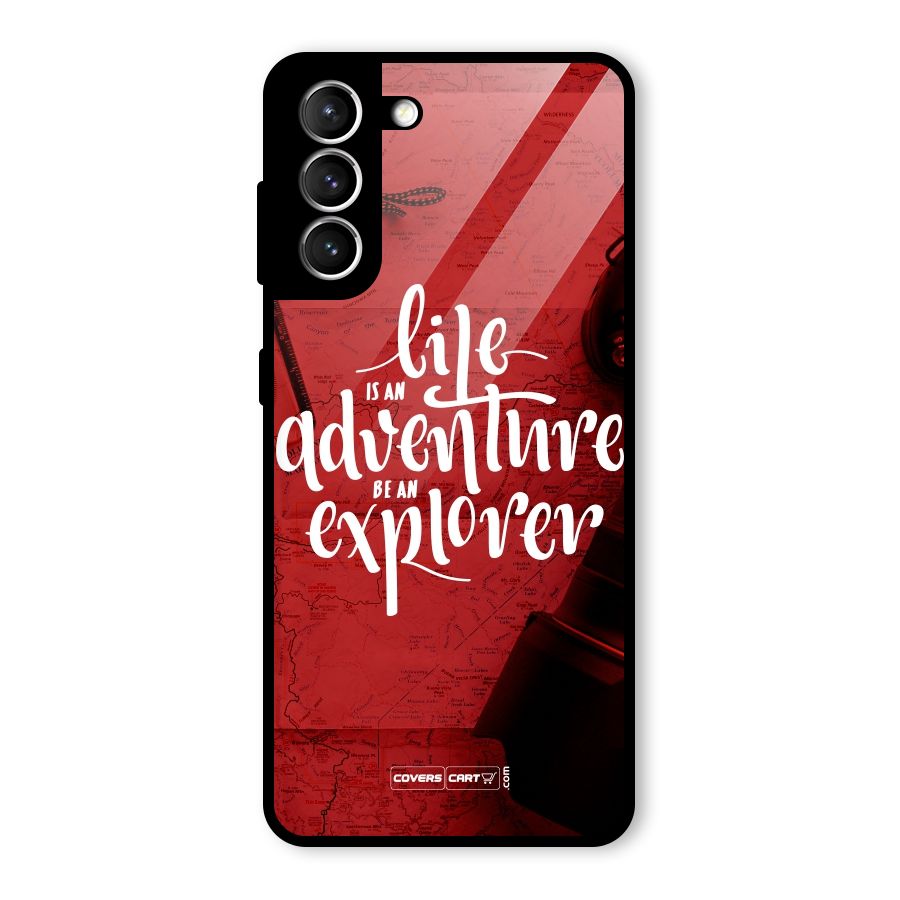 Life Adventure Explorer Glass Back Case for Galaxy S21 5G