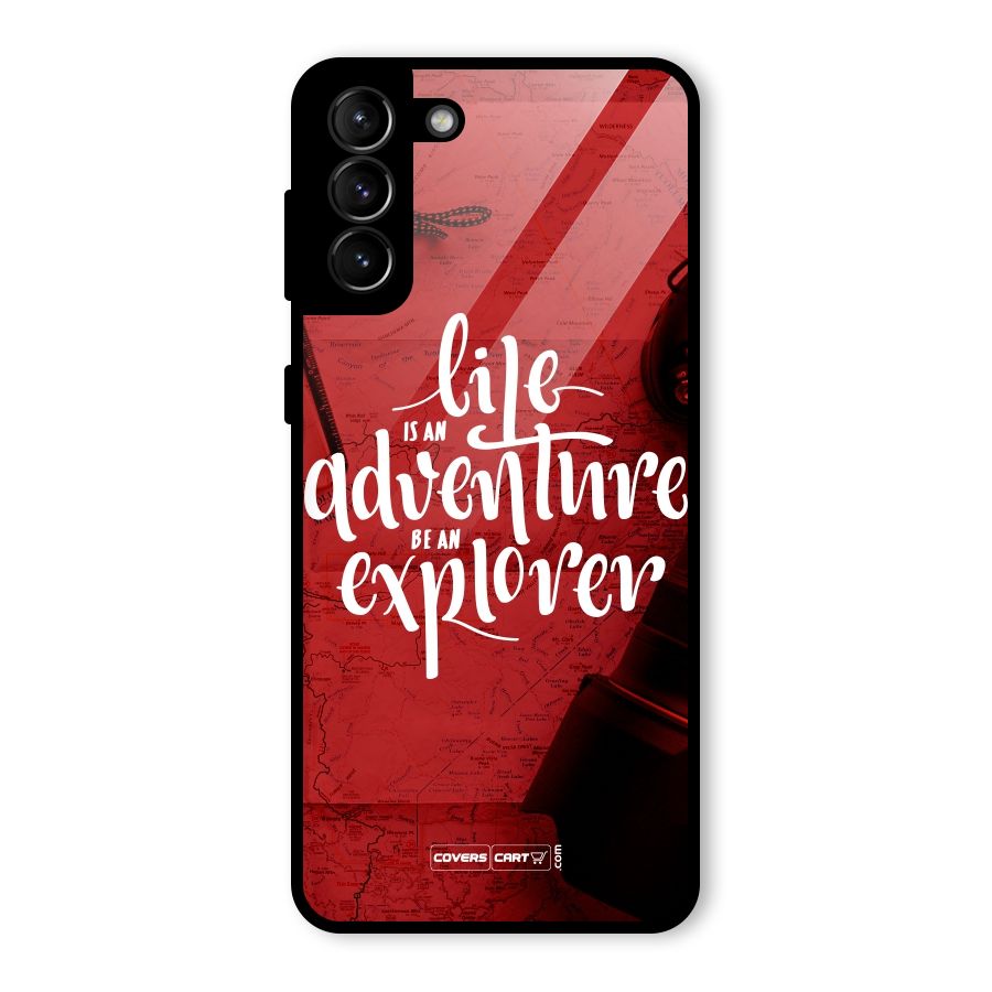 Life Adventure Explorer Glass Back Case for Galaxy S21 Plus
