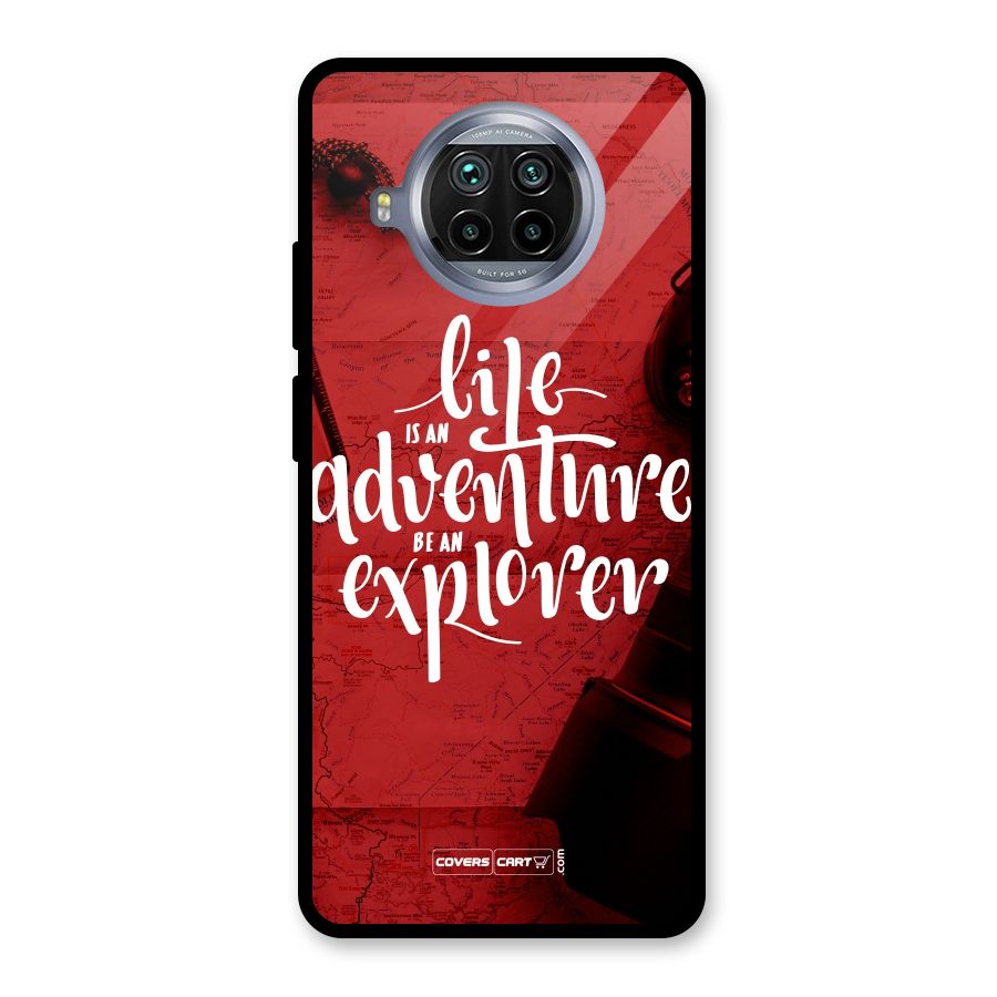 Life Adventure Explorer Glass Back Case for Mi 10i