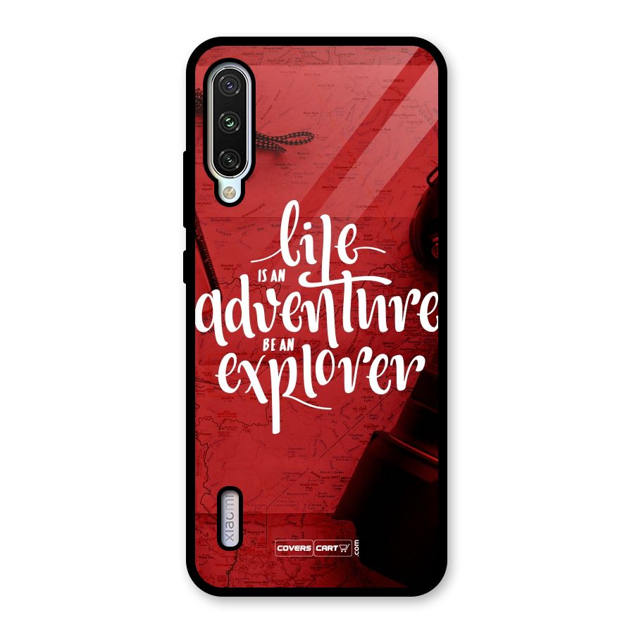 Life Adventure Explorer Glass Back Case for Mi A3
