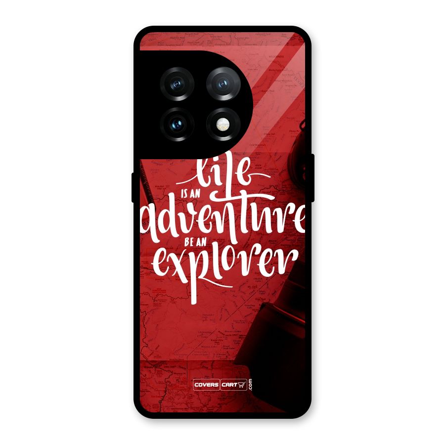 Life Adventure Explorer Glass Back Case for OnePlus 11