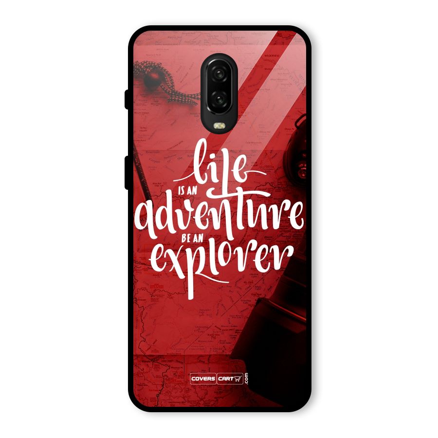 Life Adventure Explorer Glass Back Case for OnePlus 6T