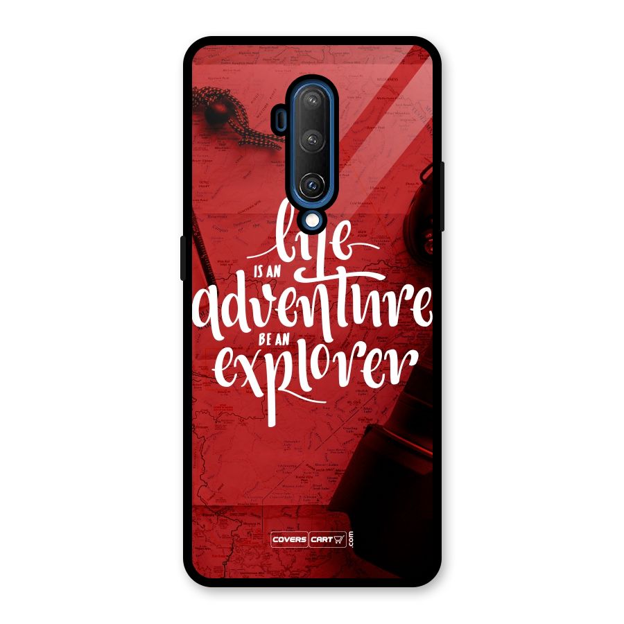 Life Adventure Explorer Glass Back Case for OnePlus 7T Pro