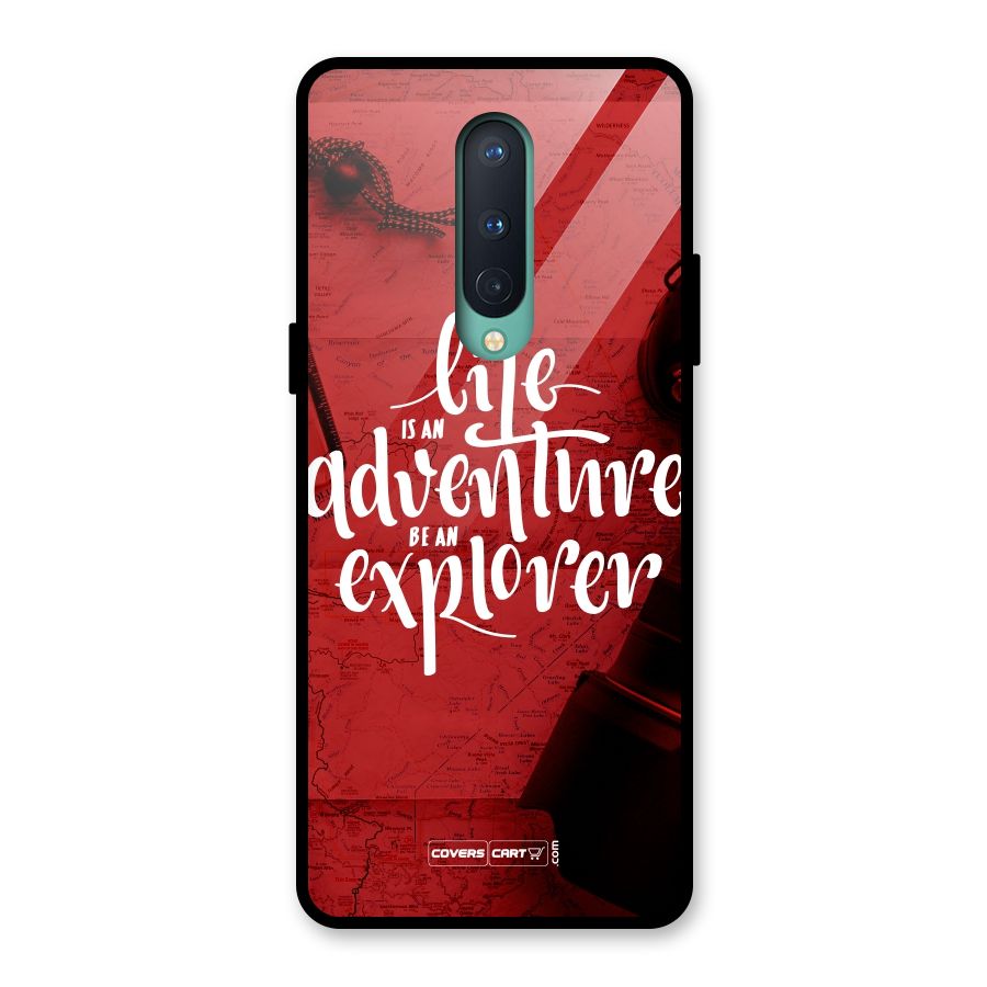 Life Adventure Explorer Glass Back Case for OnePlus 8