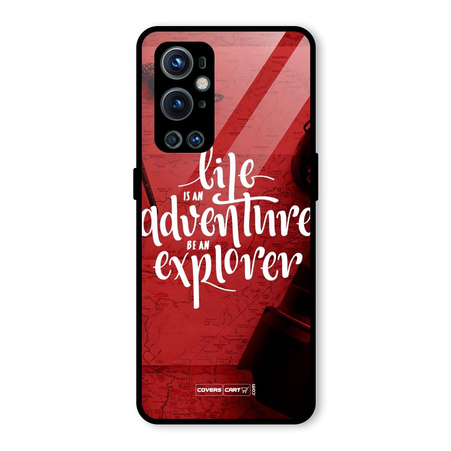 Life Adventure Explorer Glass Back Case for OnePlus 9 Pro