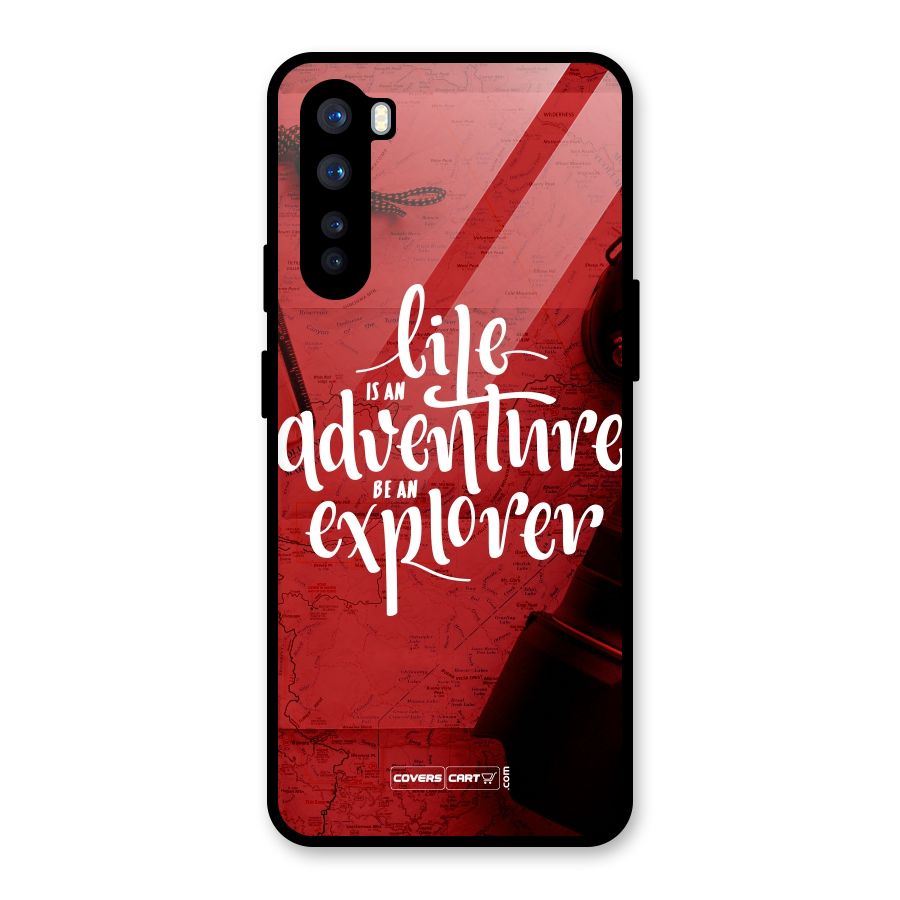 Life Adventure Explorer Glass Back Case for OnePlus Nord