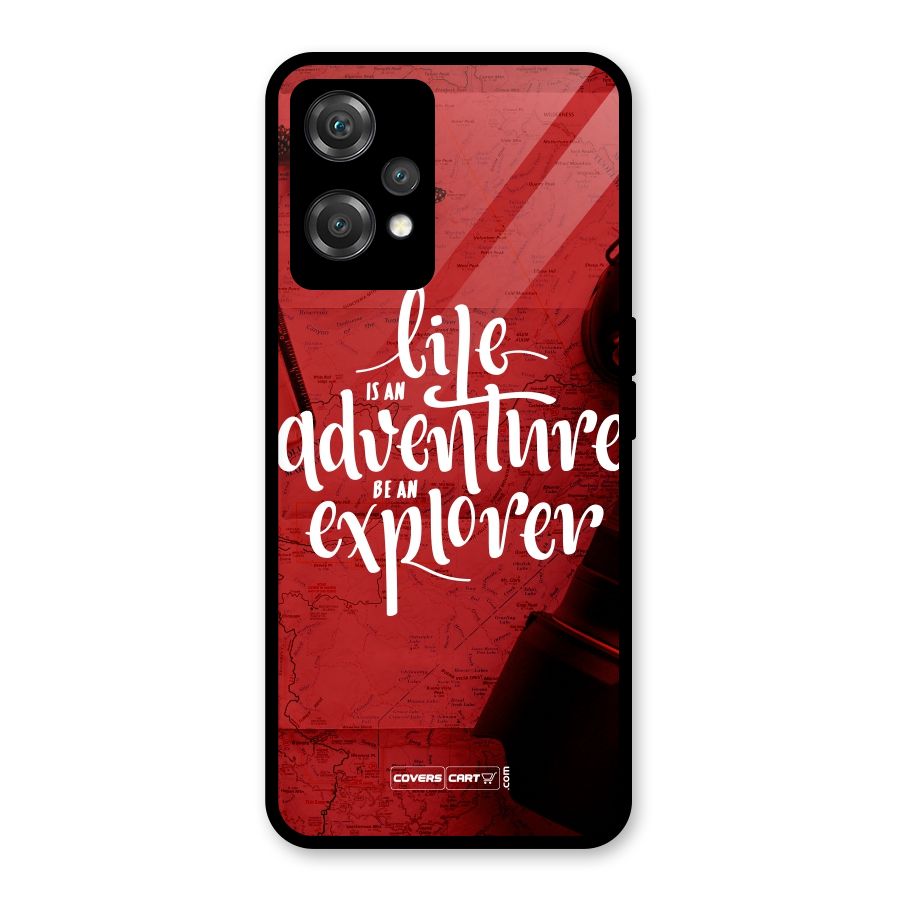 Life Adventure Explorer Glass Back Case for OnePlus Nord CE 2 Lite 5G