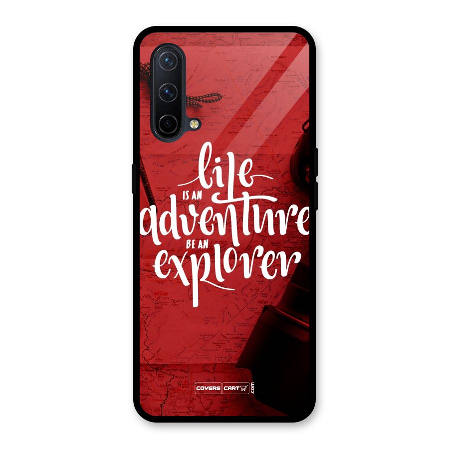 Life Adventure Explorer Glass Back Case for OnePlus Nord CE 5G
