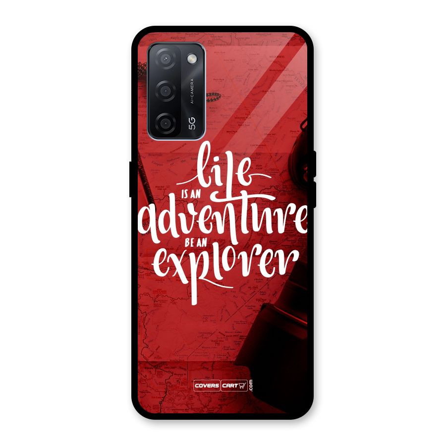 Life Adventure Explorer Glass Back Case for Oppo A53s 5G