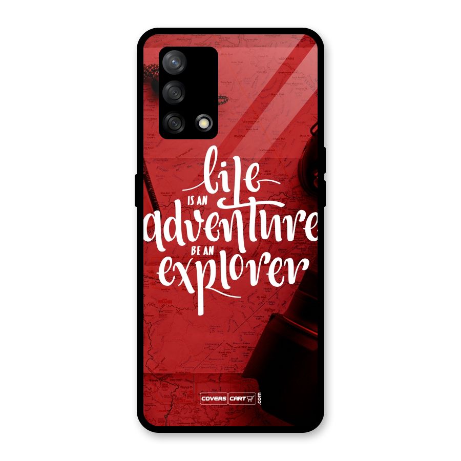 Life Adventure Explorer Glass Back Case for Oppo F19