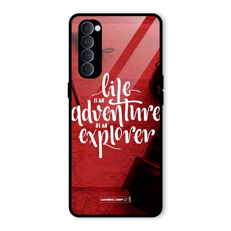 Life Adventure Explorer Glass Back Case for Oppo Reno4 Pro