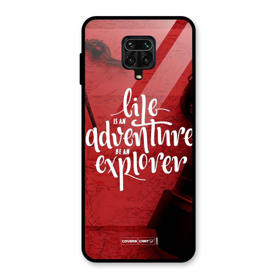 Life Adventure Explorer Glass Back Case for Poco M2 Pro