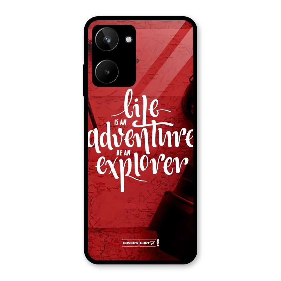 Life Adventure Explorer Glass Back Case for Realme 10
