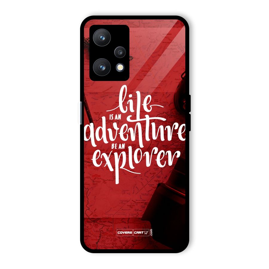 Life Adventure Explorer Glass Back Case for Realme 9 Pro 5G