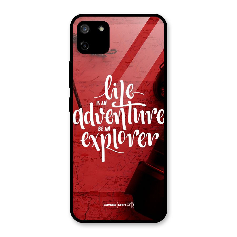 Life Adventure Explorer Glass Back Case for Realme C11