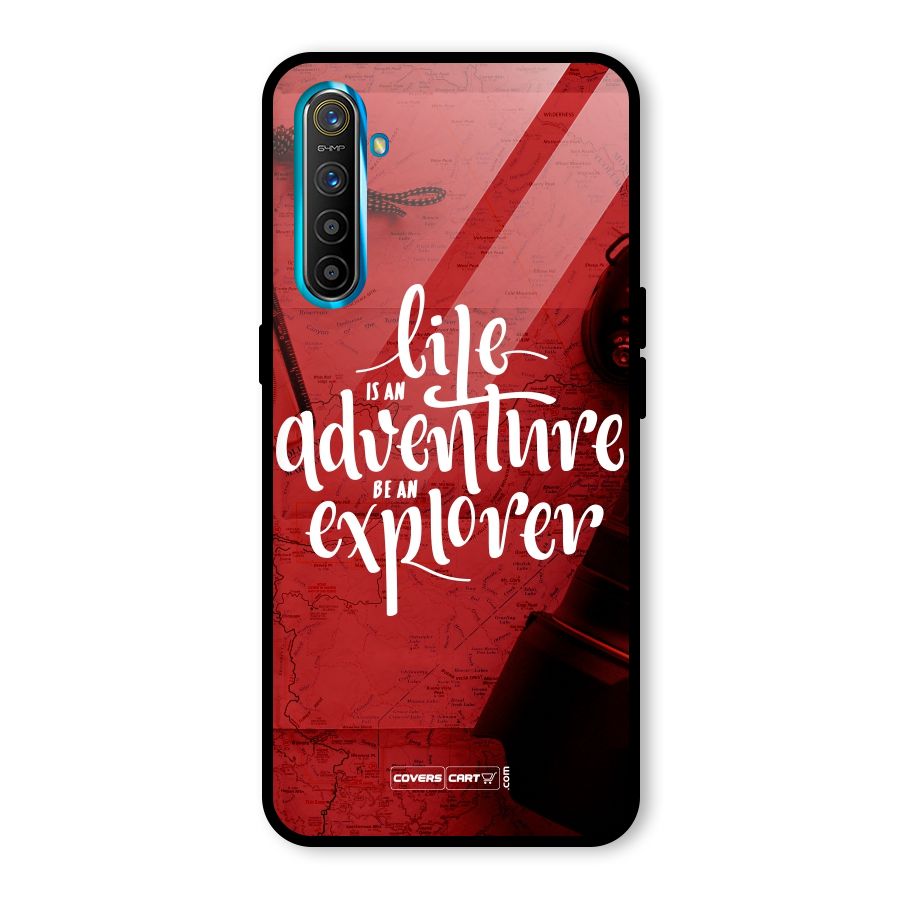 Life Adventure Explorer Glass Back Case for Realme XT