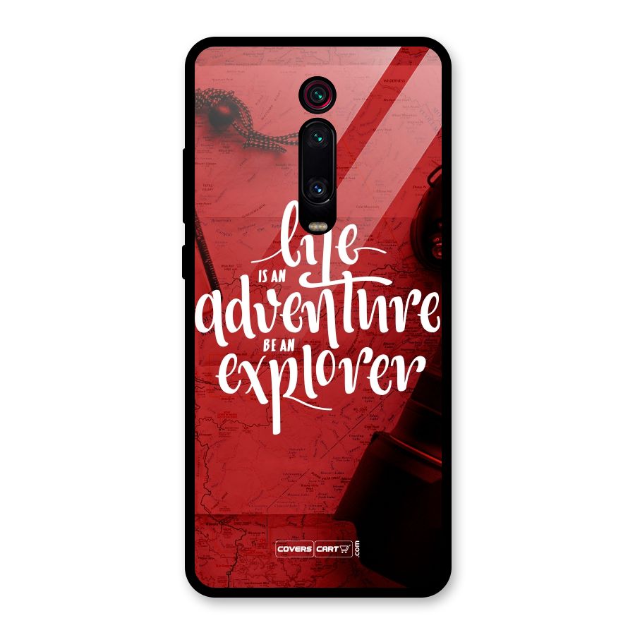 Life Adventure Explorer Glass Back Case for Redmi K20