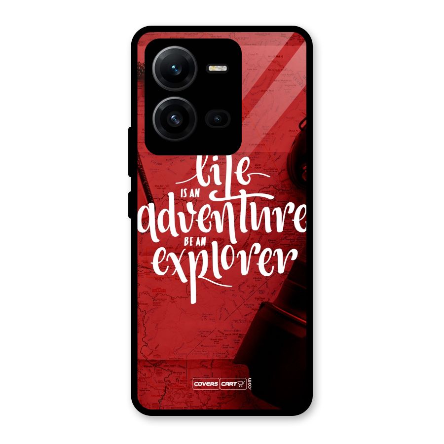 Life Adventure Explorer Glass Back Case for Vivo V25
