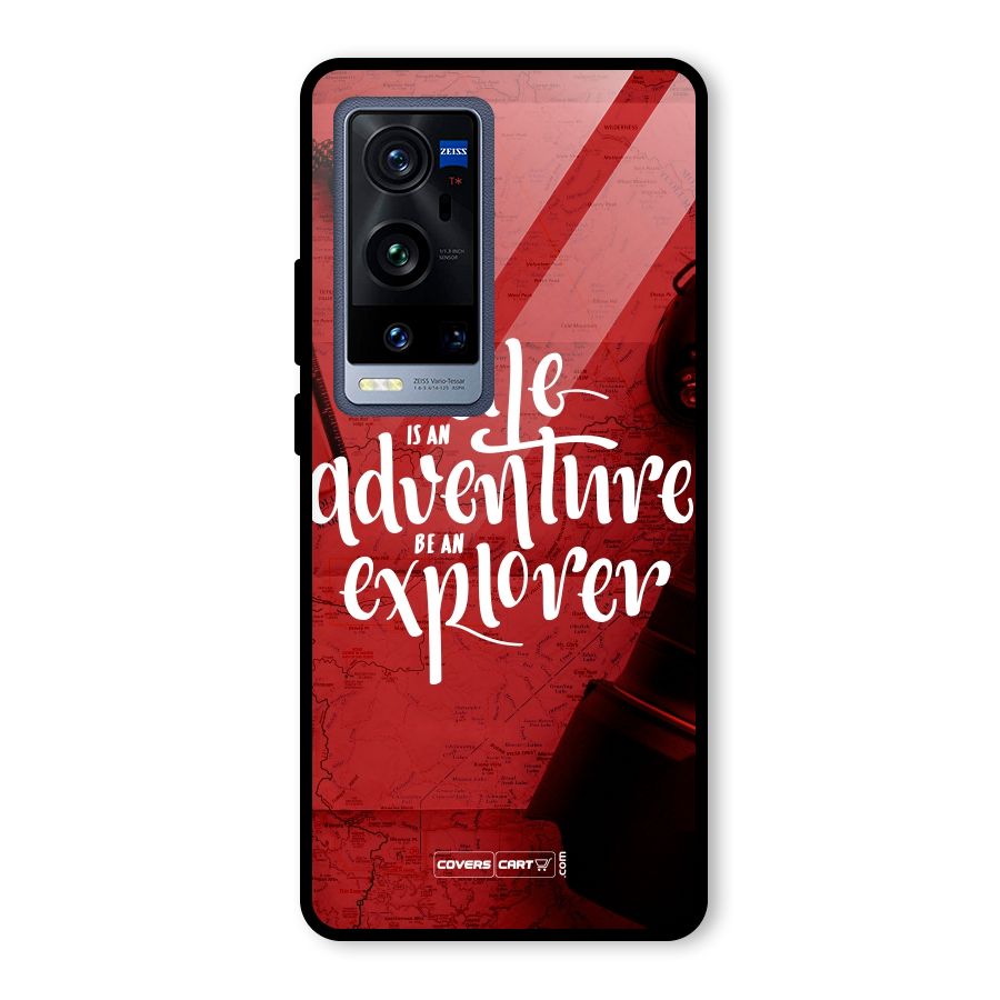 Life Adventure Explorer Glass Back Case for Vivo X60 Pro Plus