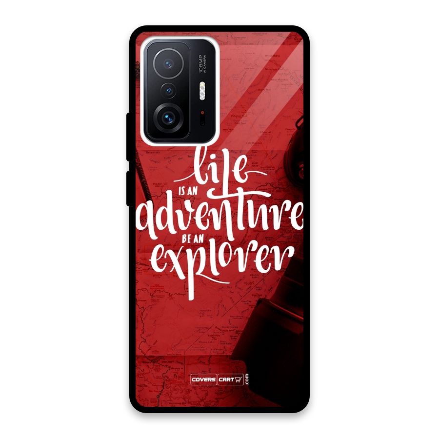 Life Adventure Explorer Glass Back Case for Xiaomi 11T Pro