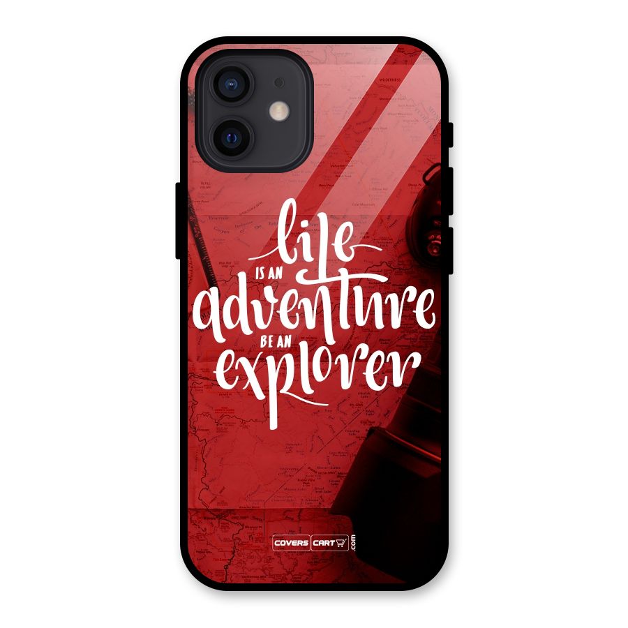Life Adventure Explorer Glass Back Case for iPhone 12