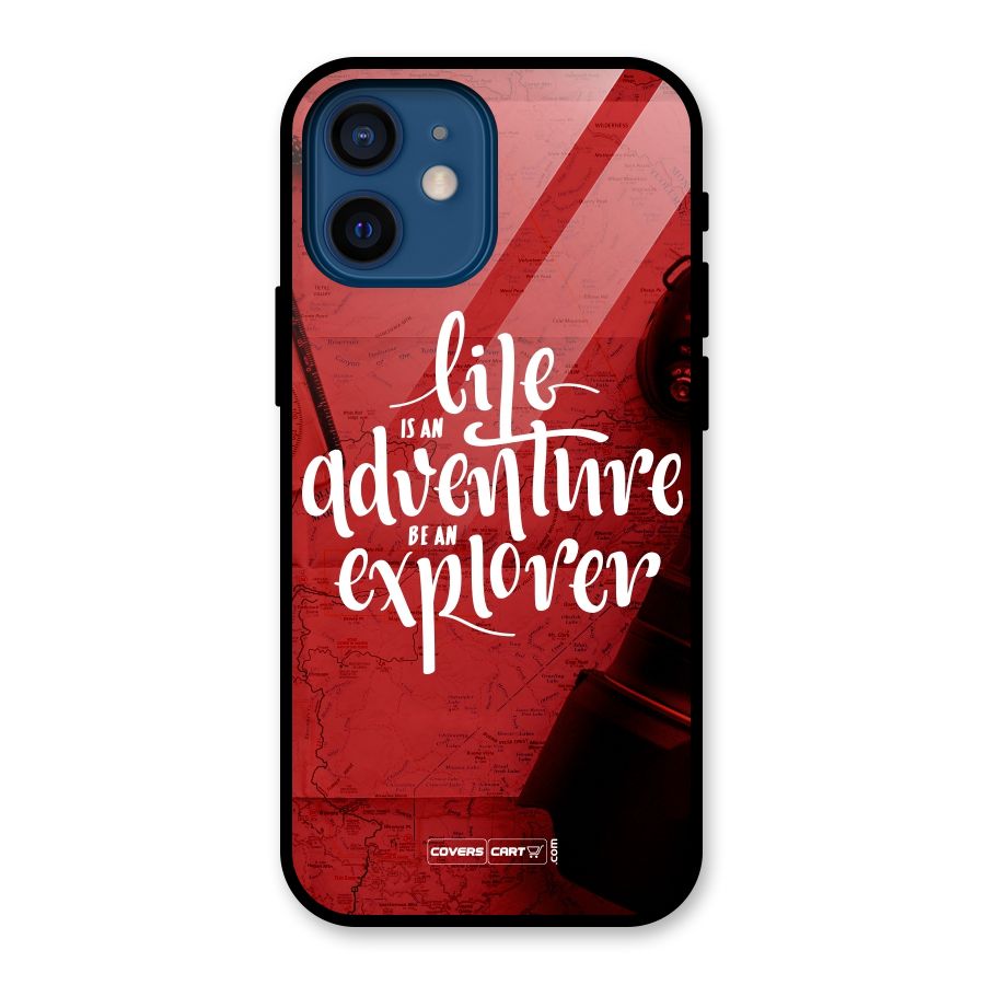 Life Adventure Explorer Glass Back Case for iPhone 12 Mini