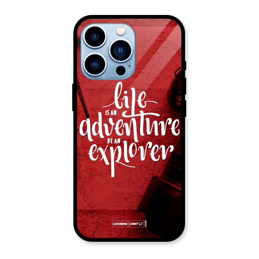 Life Adventure Explorer Glass Back Case for iPhone 13 Pro