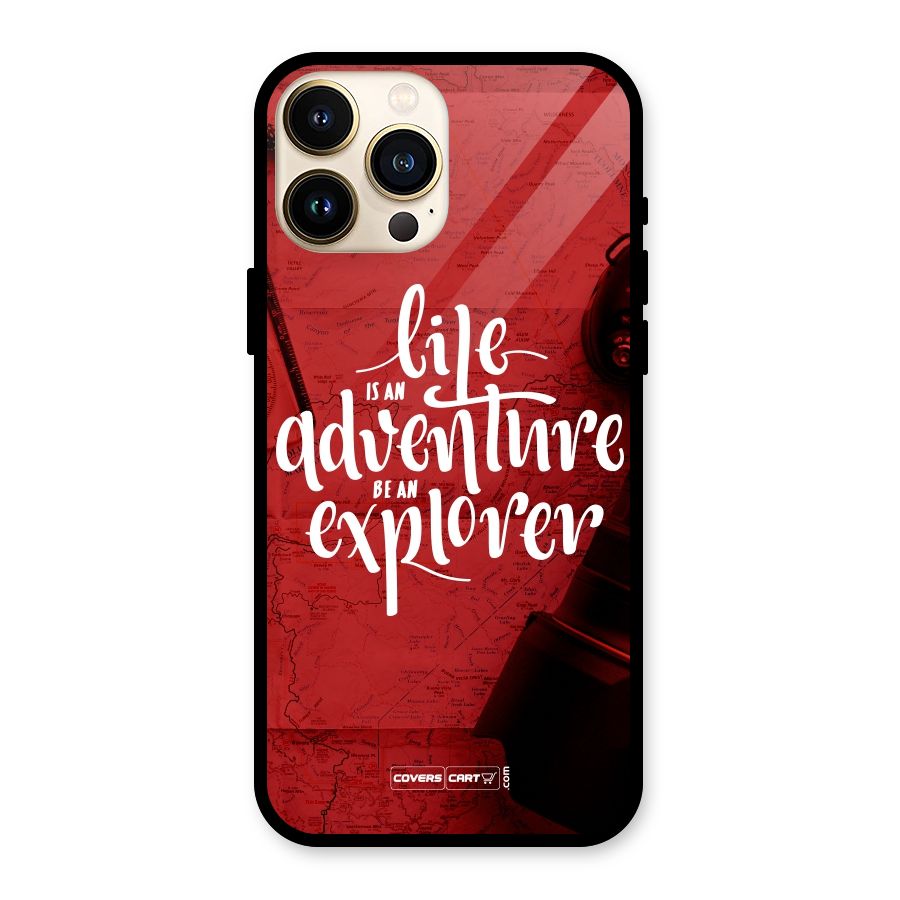 Life Adventure Explorer Glass Back Case for iPhone 13 Pro Max