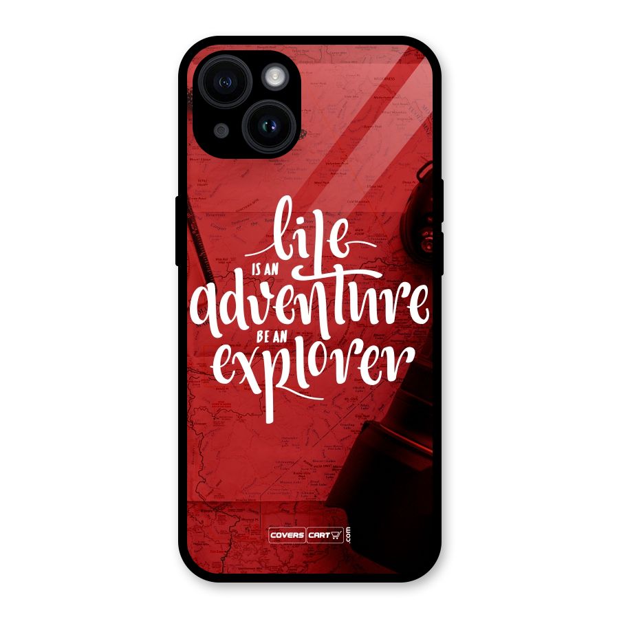 Life Adventure Explorer Glass Back Case for iPhone 14
