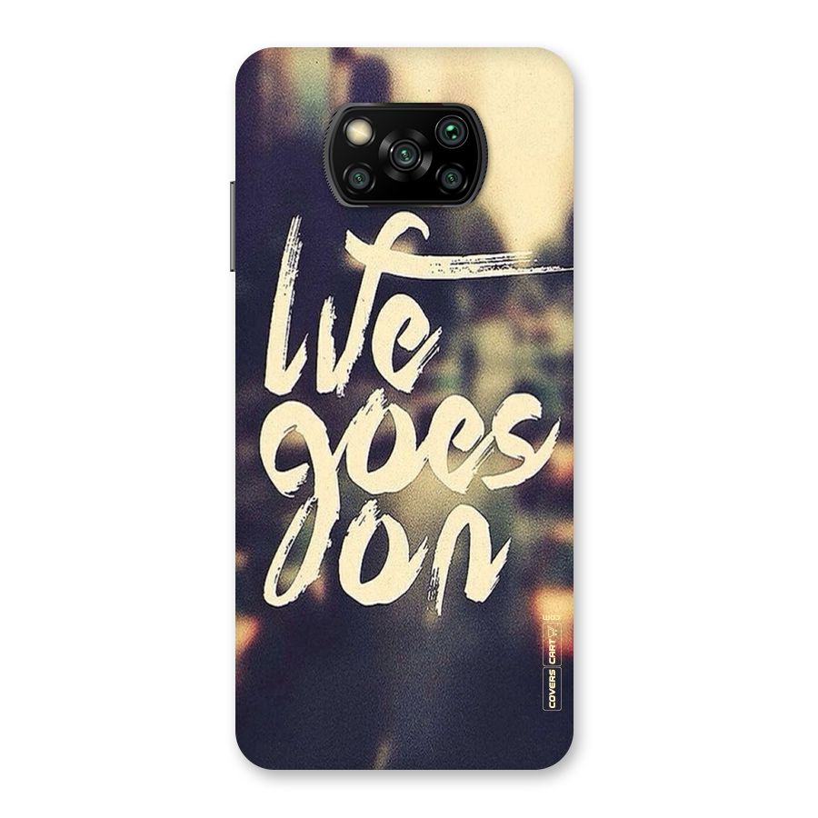 Life Goes On Back Case for Poco X3