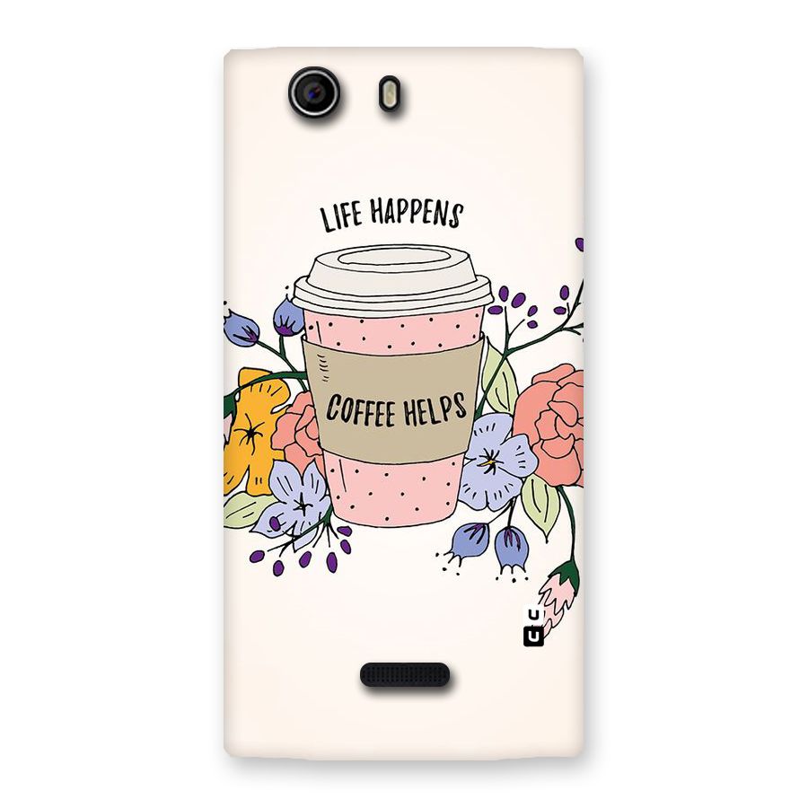 Life Happens Back Case for Canvas Nitro 2 E311