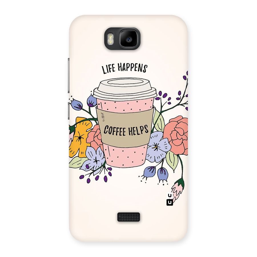 Life Happens Back Case for Honor Bee
