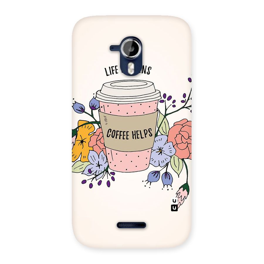 Life Happens Back Case for Micromax Canvas Magnus A117