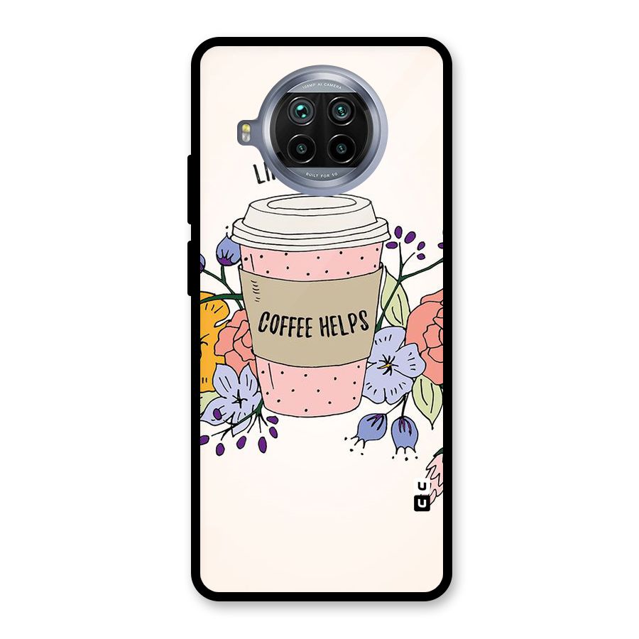 Life Happens Glass Back Case for Mi 10i