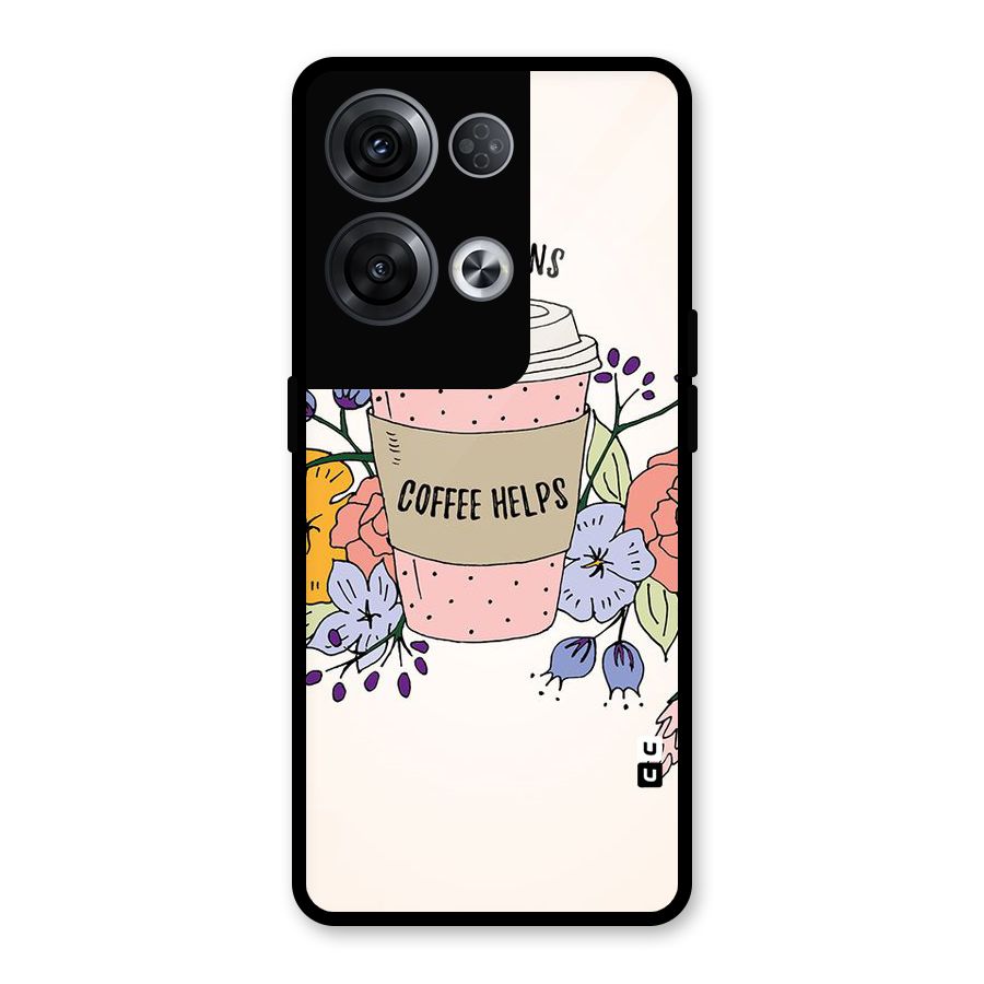 Life Happens Glass Back Case for Oppo Reno8 Pro 5G