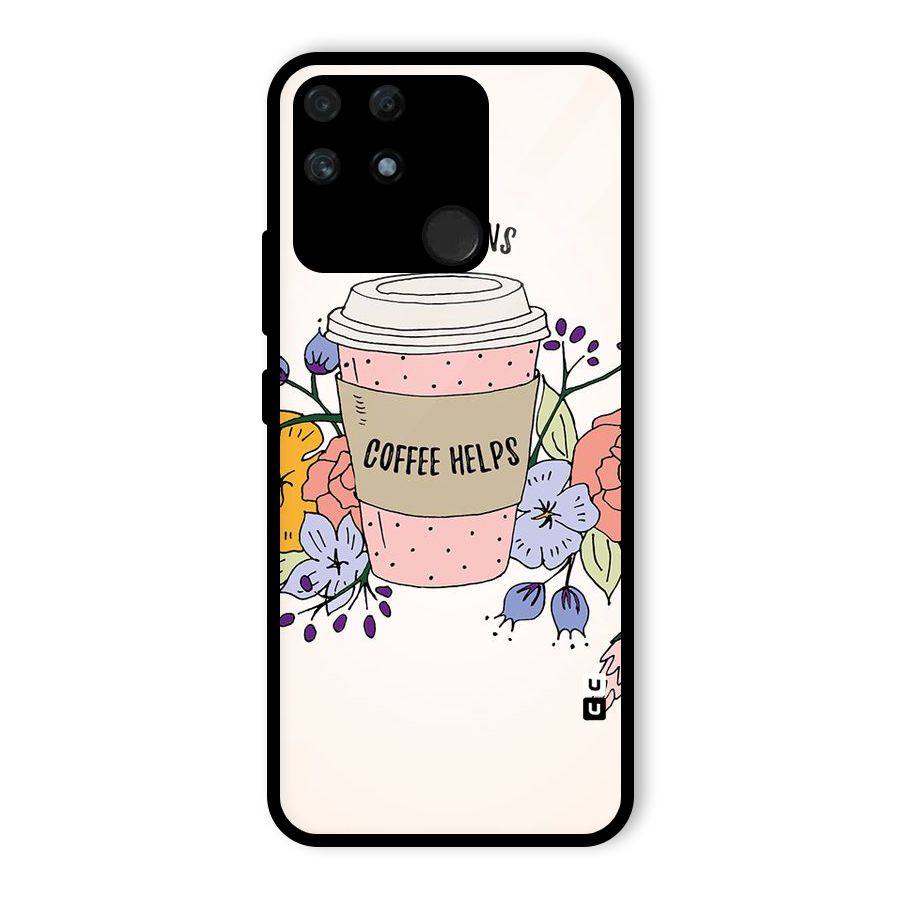 Life Happens Glass Back Case for Realme Narzo 50A