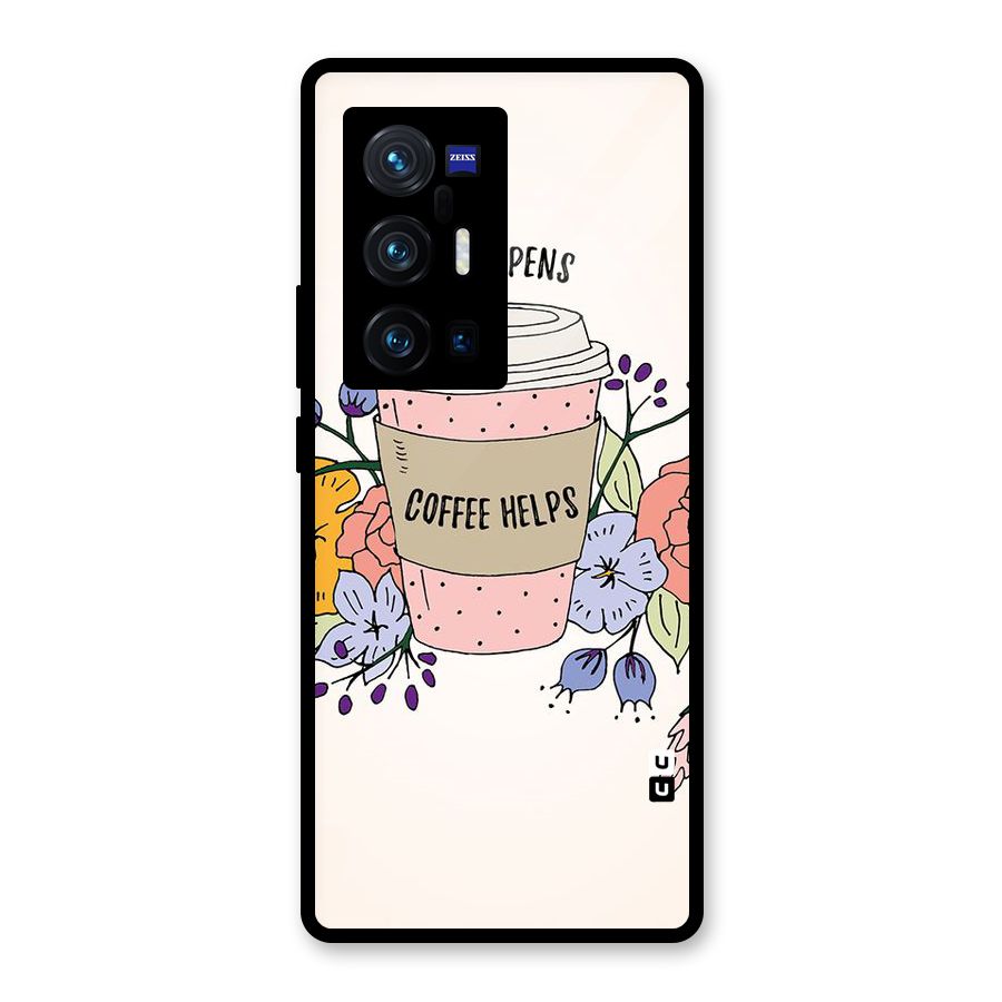 Life Happens Glass Back Case for Vivo X70 Pro Plus