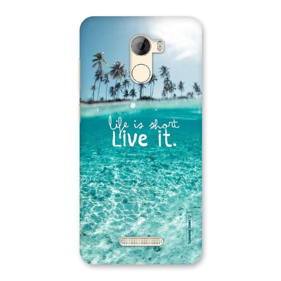 Life Is Short Back Case for Gionee A1 LIte