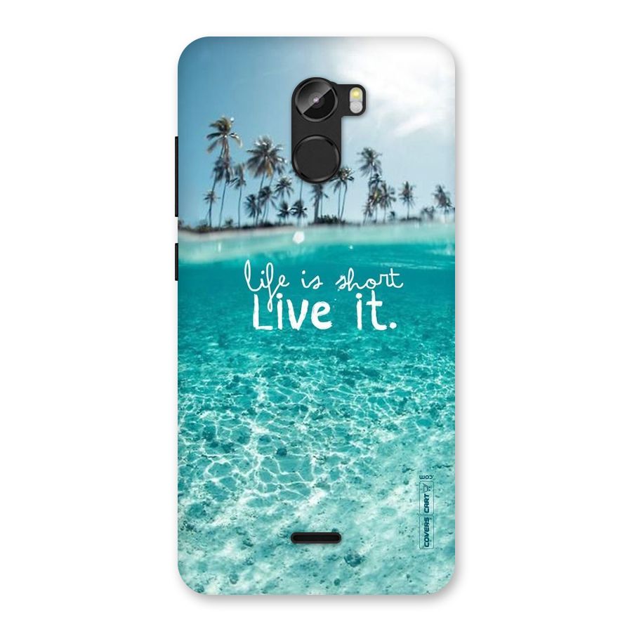 Life Is Short Back Case for Gionee X1