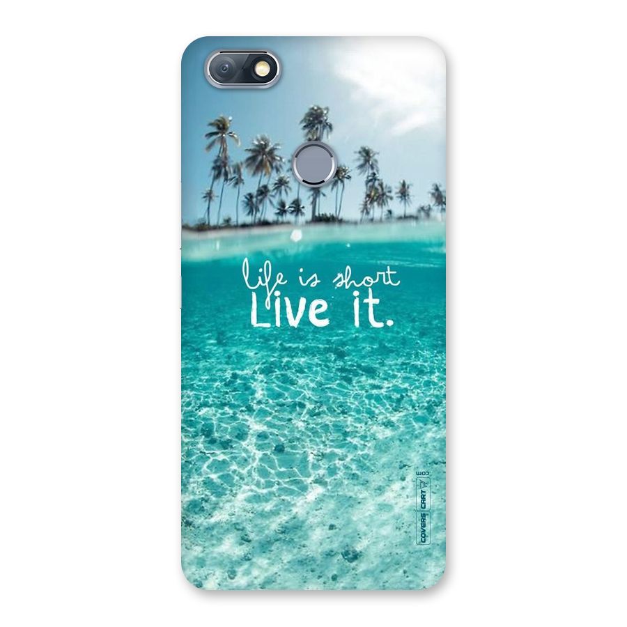 Life Is Short Back Case for Infinix Note 5