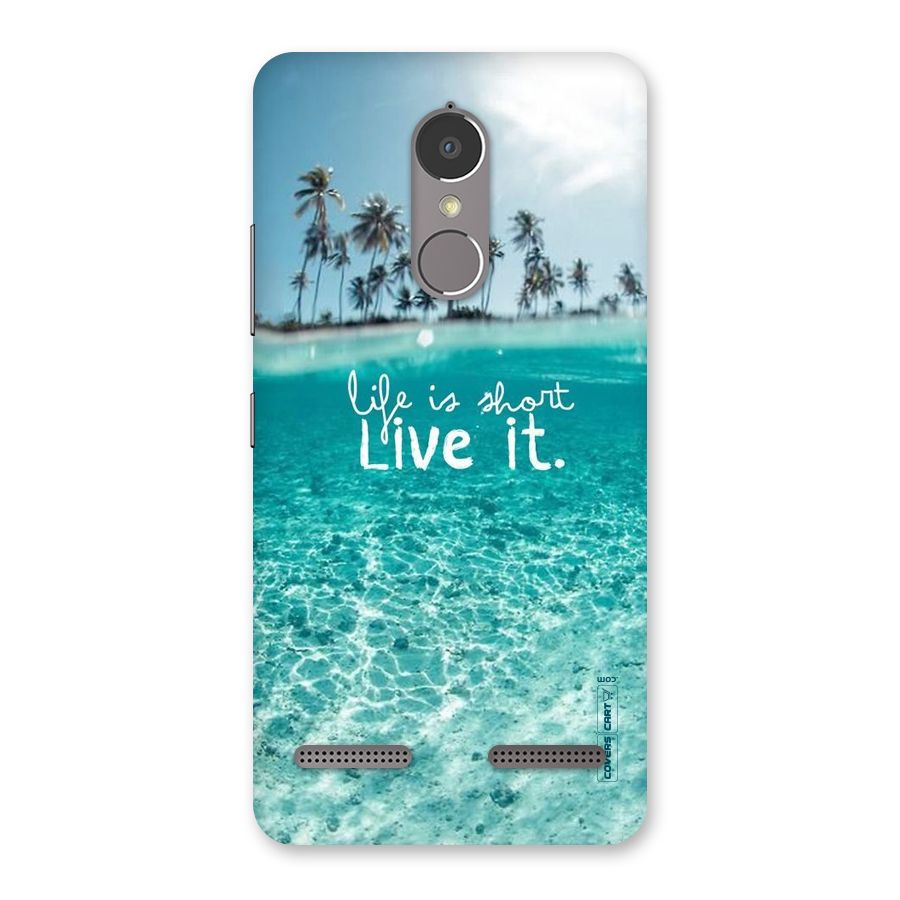 Life Is Short Back Case for Lenovo K6 Power