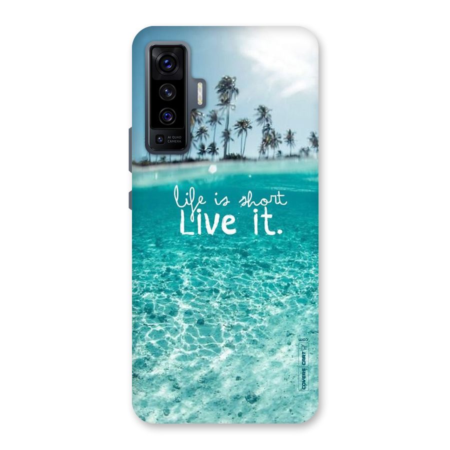 Life Is Short Back Case for Vivo X50