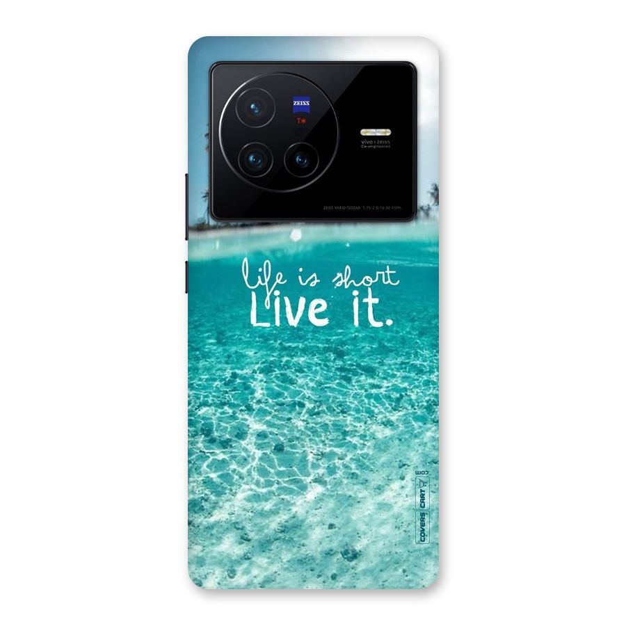 Life Is Short Back Case for Vivo X80