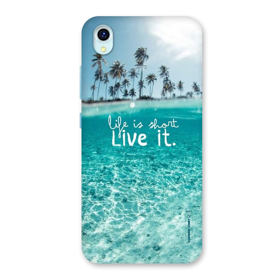 Life Is Short Back Case for Vivo Y1s
