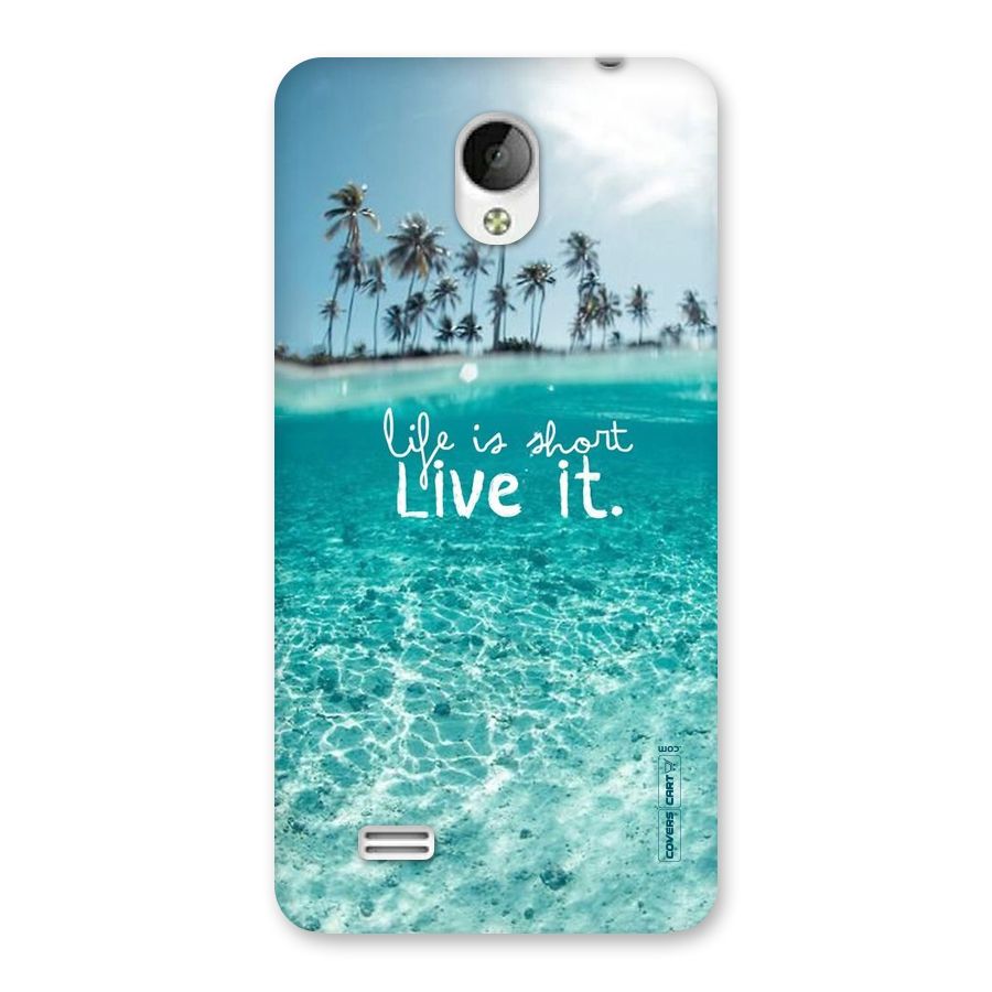 Life Is Short Back Case for Vivo Y21